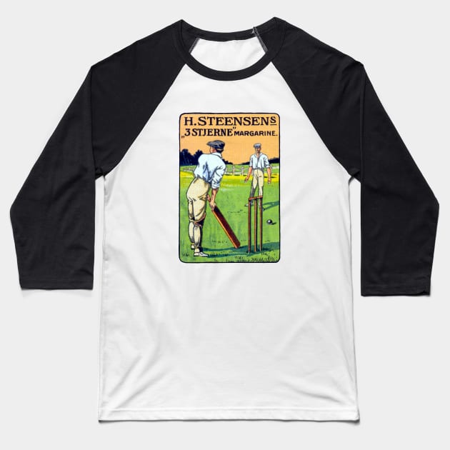 1913 Cricket Match Baseball T-Shirt by historicimage